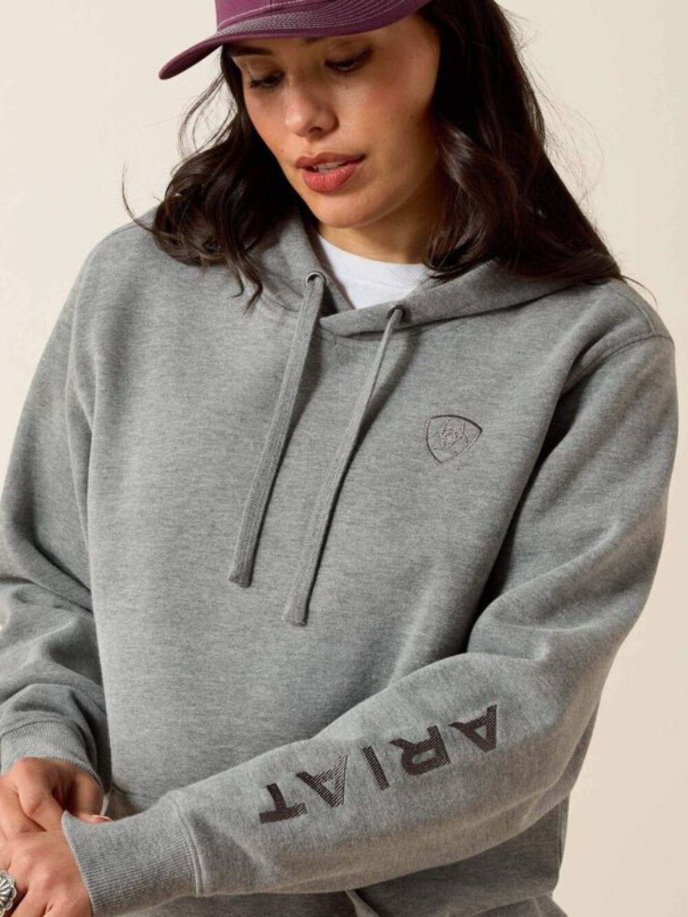 Ariat Women’s Logo 2.0 Hoodie – Light Heather Grey | NWT